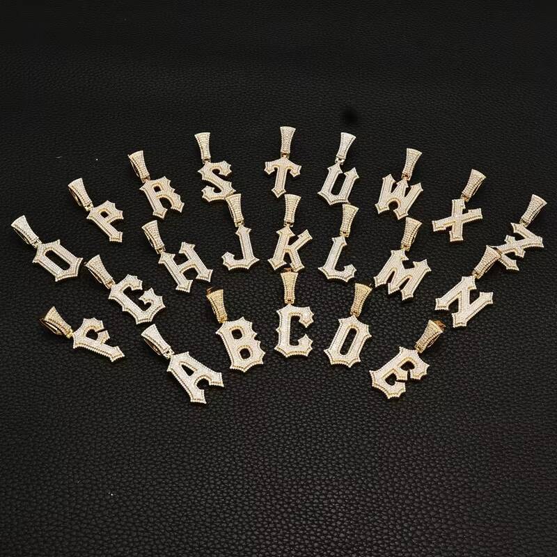 New Design 13g Moissanite Silver J Alphabet Pendant 1525ct Iced Out Moissanite Diamond Pendant Link Chain Hip Hop Fine Jewelry