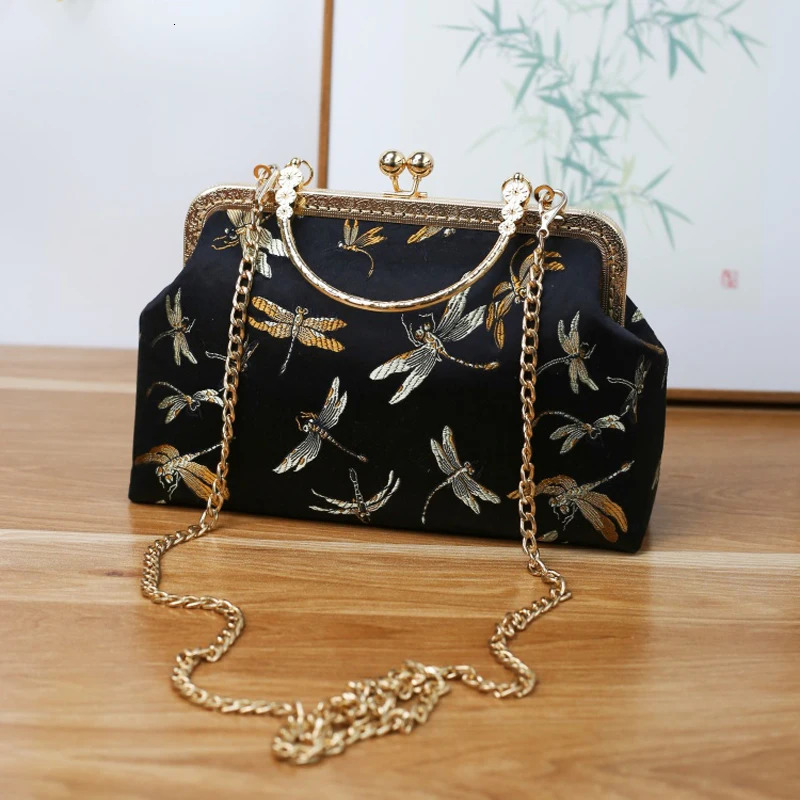 Vintage Fringe Tassel Metal Shell Mother Gift Bag Chain Women Shoulder Crossbody Hand Bags Handbags Purses 260307
