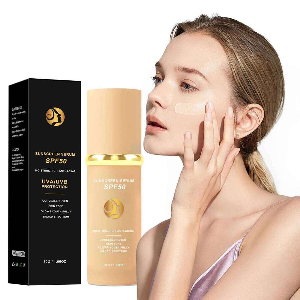 4-in-1 Makeup 4 In 1 Foundation Light Sunscreen Serum Liquid Hydrating Full Coverage Concealer SPF 50 26L0306