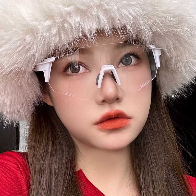 2023 Outdoor Cycling One-piece Sunglasses Men and Women Sports Mirror Windproof Sand Colorful Sunshade Eye Protection Sunglasses S260304