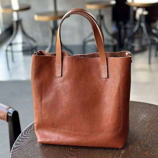 TAURUSCIAGA 2025 New Japanese Vintage Cowhide Handbag Female Fashion Trend Temperament Commuter Leather Shoulder Crossbody Bag Noble Temperament Bag