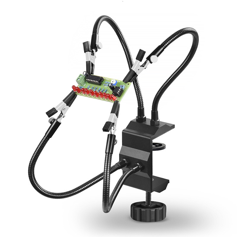 Free Shipping Universal Metal Arm PCB Circuit Board Repair Soldering Auxiliary DIY Handcraft Model Fixed Clamp Tool