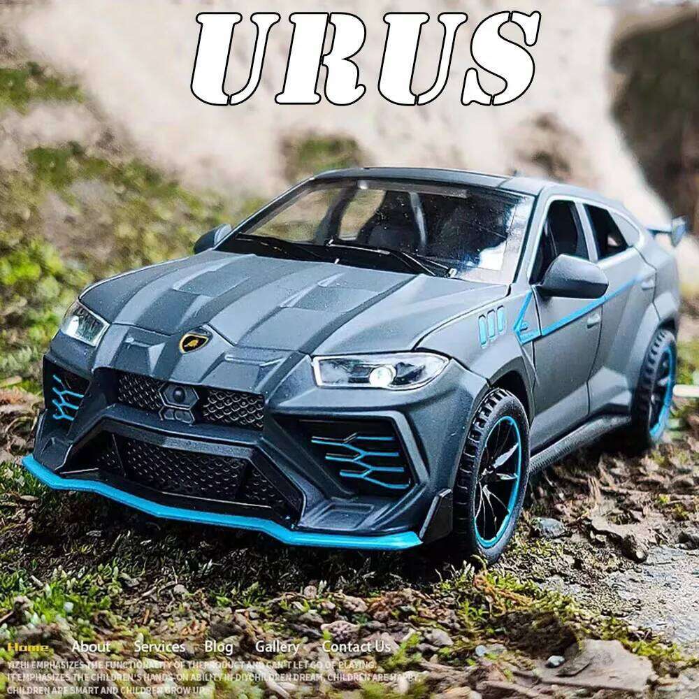 1:32 Scale URUS SIAN Model Toys Alloy Diecast Cars with Sound Light Pull Back Rubber Tires Metal Vehices Collecting Hobbies Gift Z260306