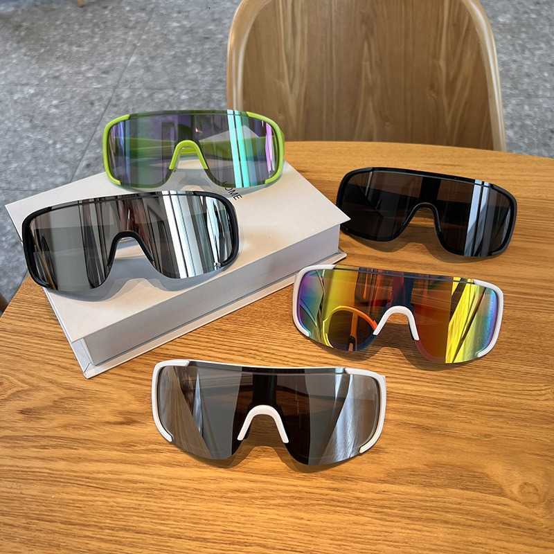 Outdoor Cycling Windproof Goggles Sunglasses Slimming Sunglasses Ski Goggles Protective Glasses Black Large Frame Hiking Glasses S260304