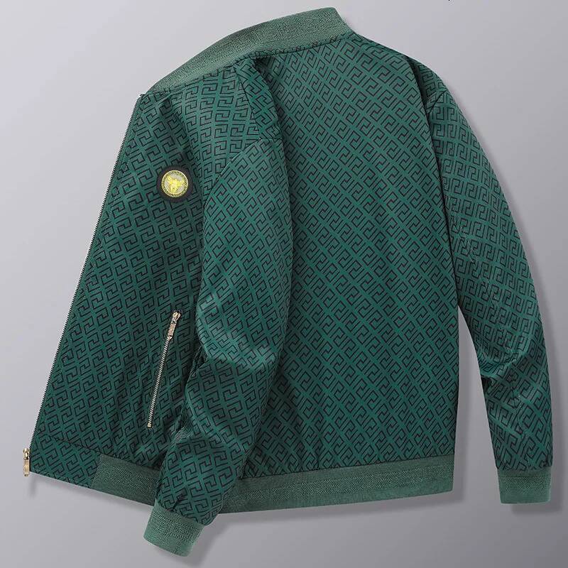 European Style New Spring/Autumn Casual Jacket Fashionable Outerwear Trendy Stand Collar Jacket, Streetwear Men's Clothing