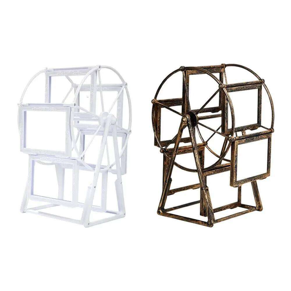 Creative Rotatable Ferris Wheel PhotoFrame Birthday Gift Display Shelf Photo Frame Home Table Decoration H260306
