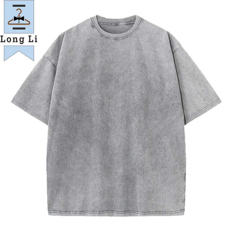 Hip Hop t shirt Men fashion Cotton Harajuku Multicolors Oversized Washed T-shirt women Unisex Summer Retro Short Sleeve Tee top 260304