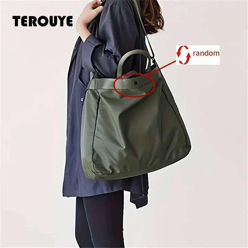 Women's Fashion Tote Bag Waterproof Nylon Versatile Chic Durable & Spacious With Double Handle TEROUYE