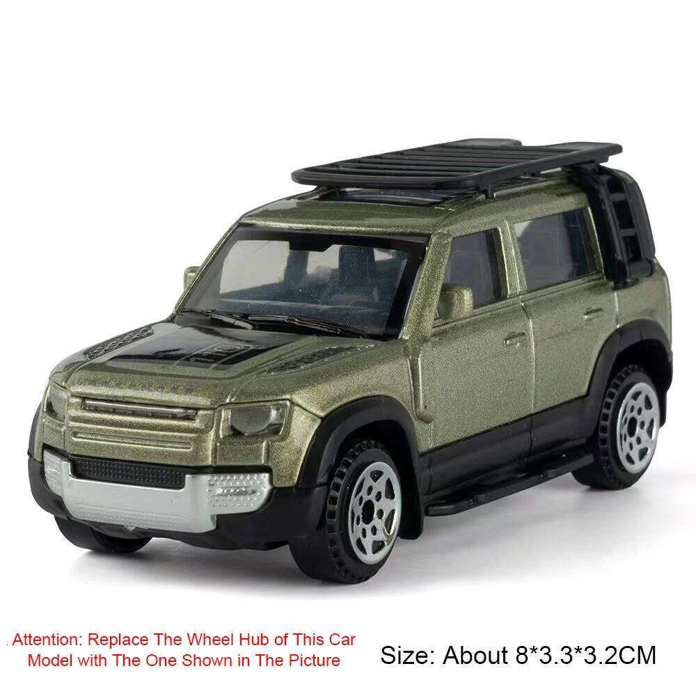 1:64 Land Rover Defender 110 Model Cars Miniature Toy Alloy Wheel Shock Absorption SUV Glide Forward Off-road Toddler Kids Gifts Z260307