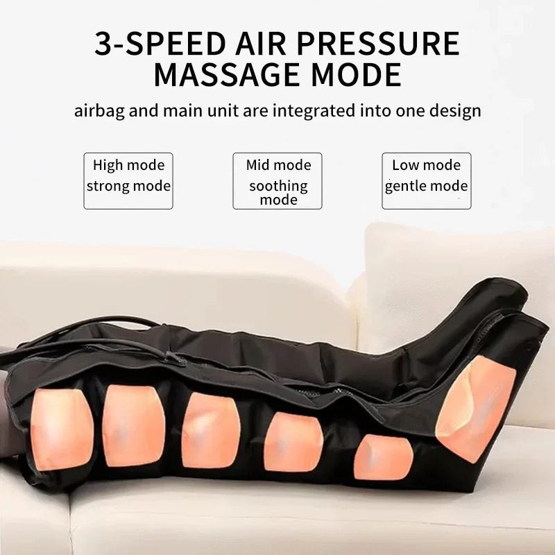 Air Pressure Leg Massager Foot Massage Boots Kneading Squeeze Deep Relaxation Calf With Remote Control 260304