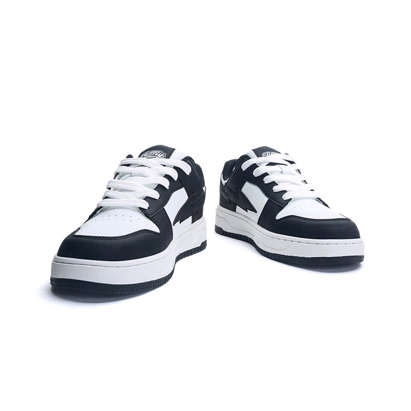 Jifffly Skate Shoes New Summer Unisex Student Thick Sole Versatile White Shoes