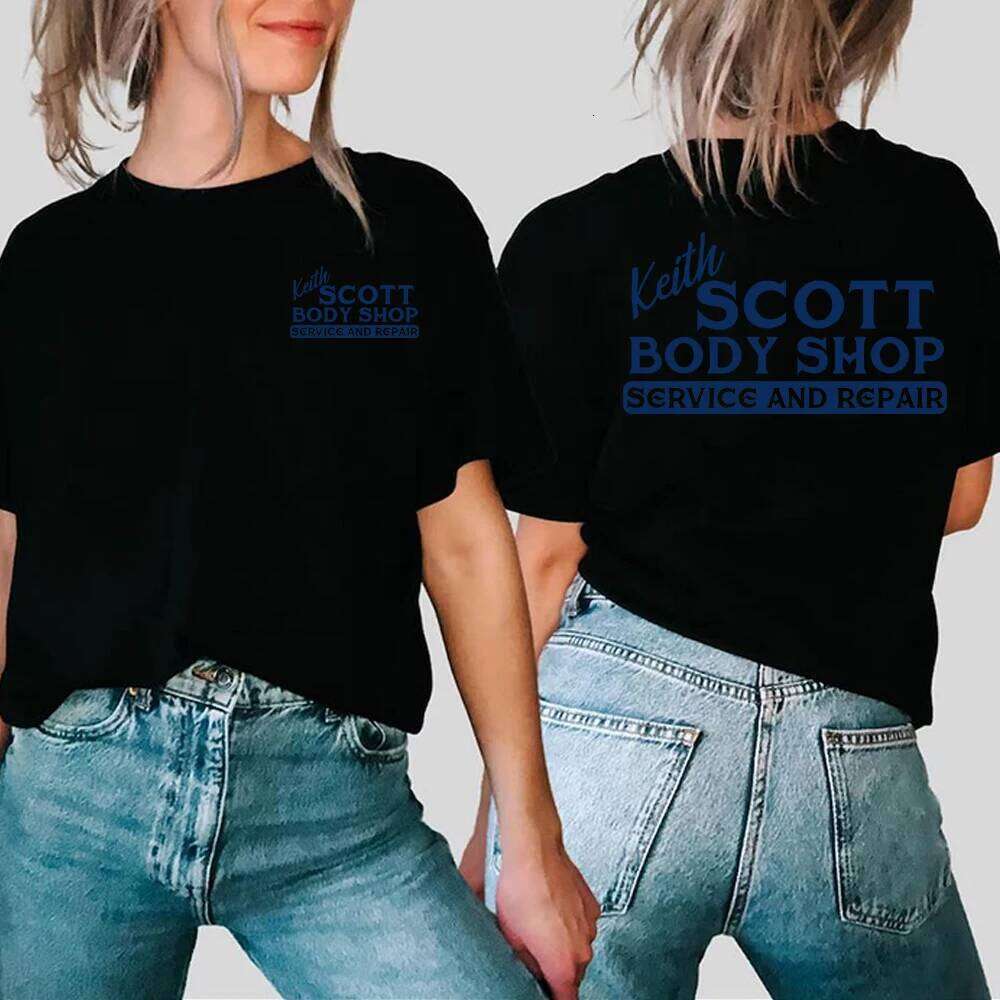 Keith Body Shop T-shirt Tv Showe One Tree Hill Shirt Ravens Basketball Tee Retro 2 Side Print OTH Lucas Nathan Scott Tops XJ260306 XJ260306