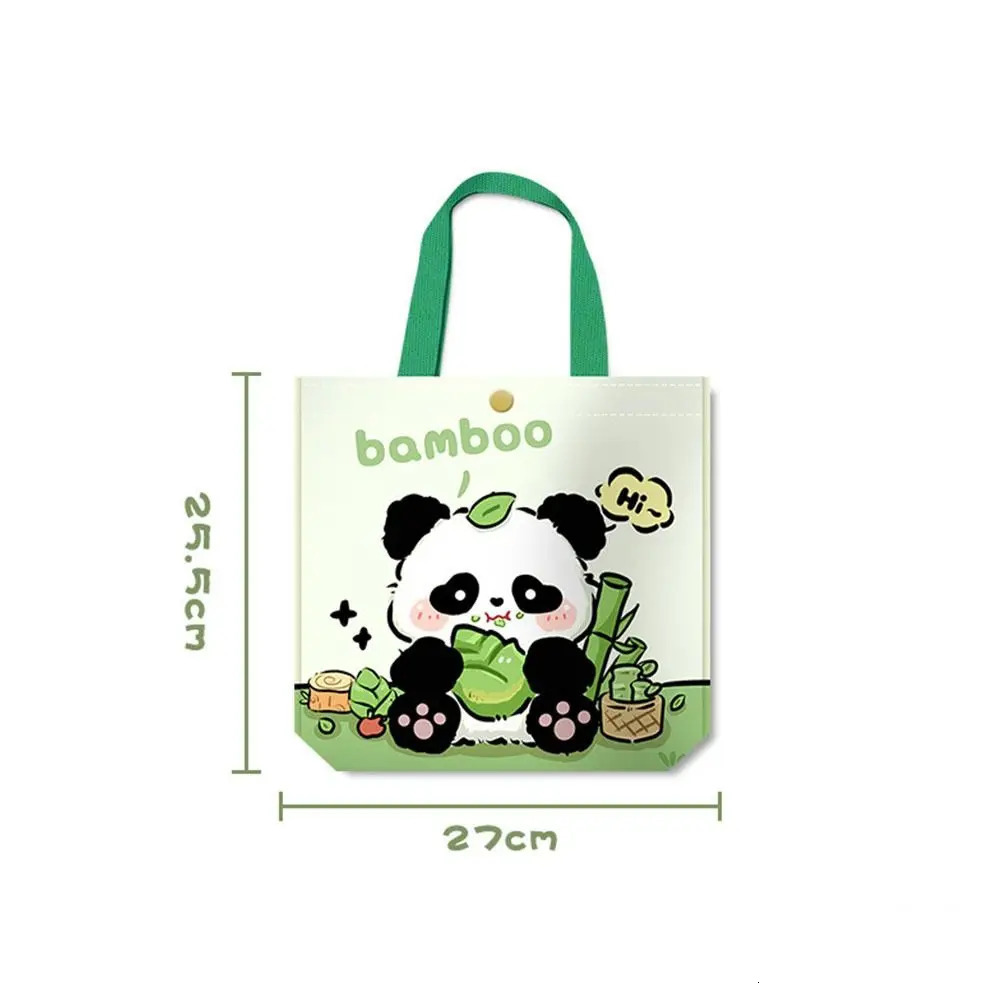 Gifts Portable Panda Tote Bag Snack Large Capacity Lunch Bags Wrist Coin Work Commuting Handbags 260307