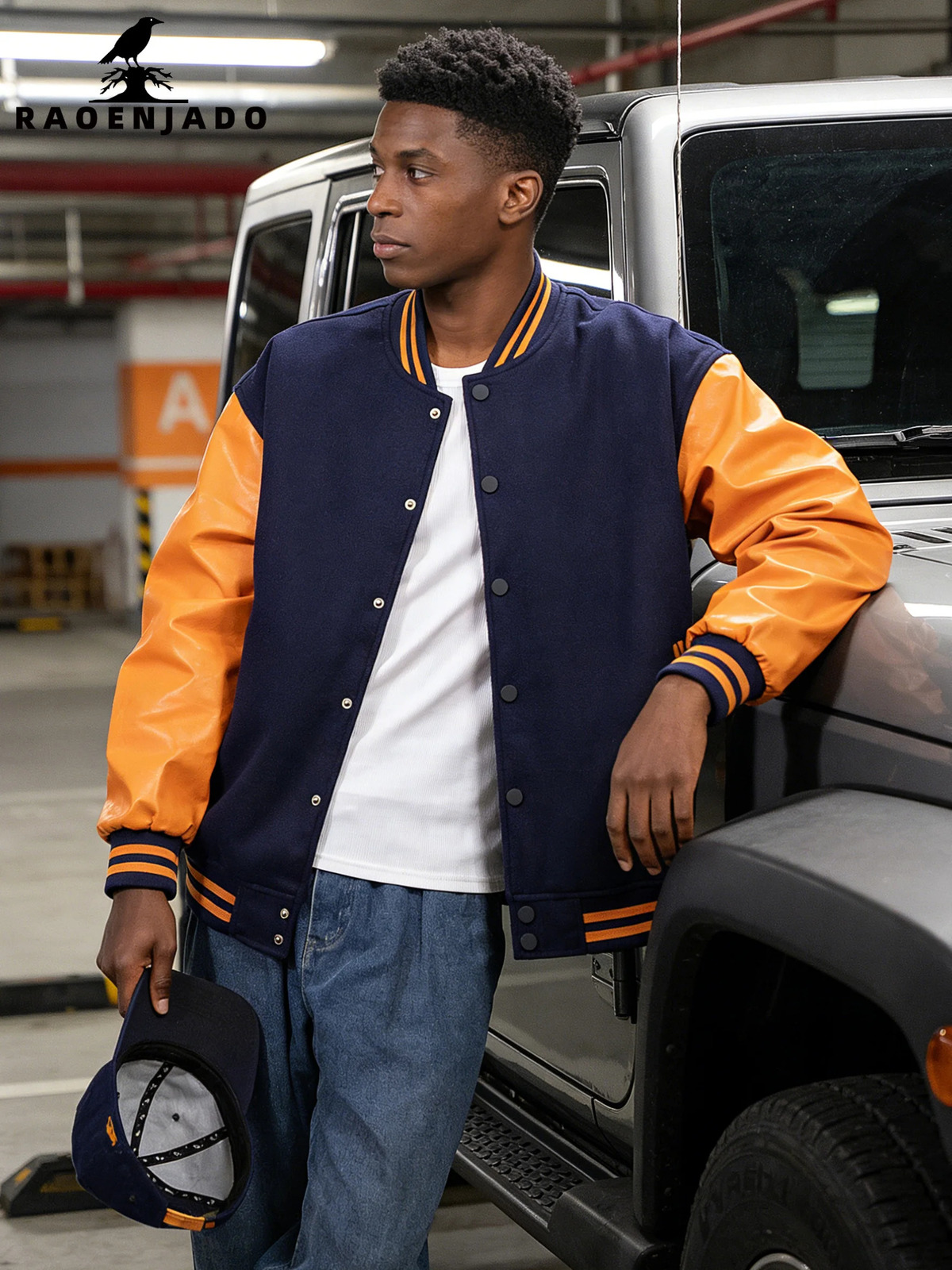Mens Varsity Jacket Faux Leather Sleeves Letterman Classic Coat Bomber Baseball Jacket Color-blocking Light Weight Clothing 260306