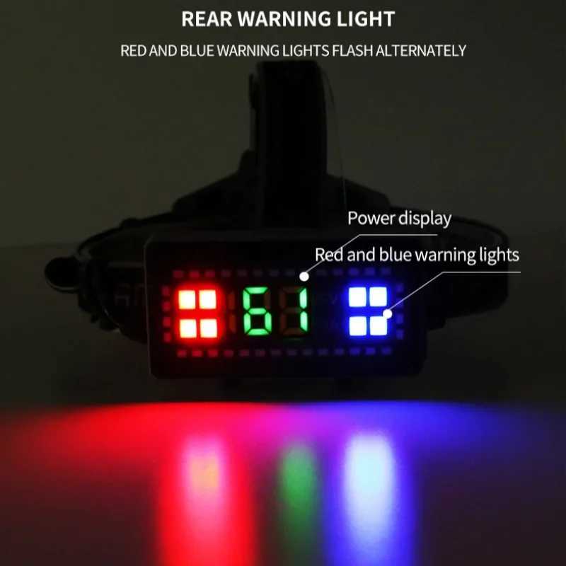 New XHP160 Headlamp TYPE-C Charging High-Intensity Display Headlamp 30W White Laser Headlamp H260307