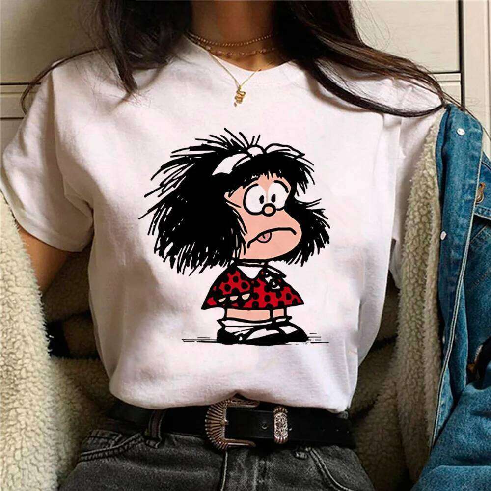 Mafalda Tee women harajuku t-shirts female 2000s streetwear clothes XJ260306 XJ260306
