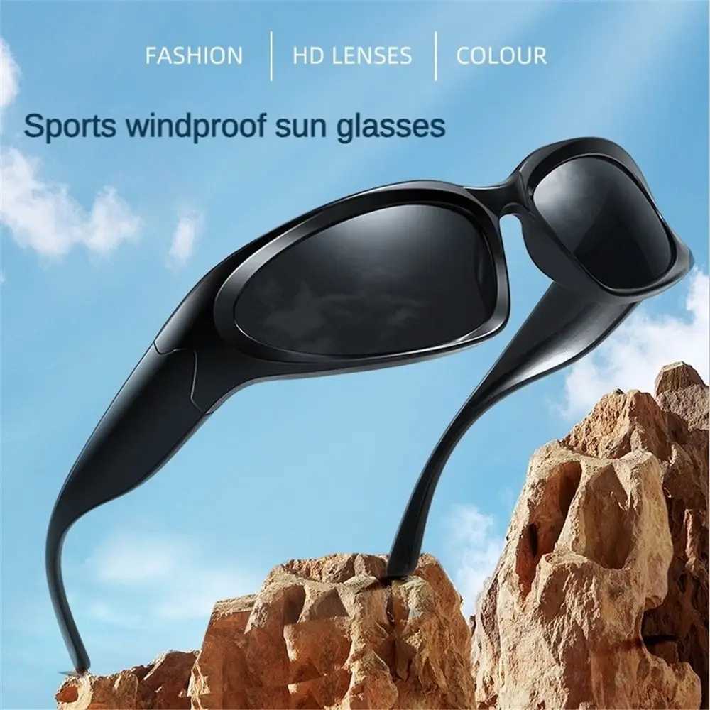 Cool Y2K Cycling Sunglasses Outdoor Millennium Futuristic Sun Glasses UV Protection Street Shooting Eyewear for Women Men S26030498MS