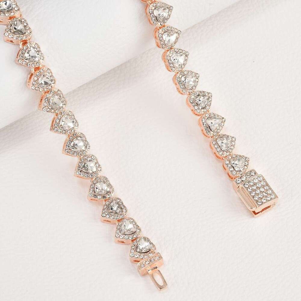 Cross-Border Hot Sale Hip-Hop Heart High-Quality 11mm Sugar Cube Necklace Fashionable Personality Trendy Cuban Chain