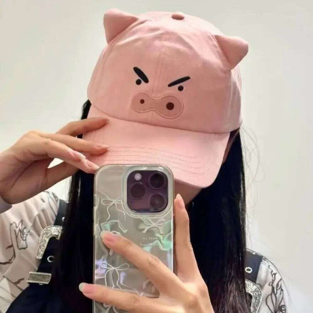 Cute Crayon Shin-chan Peaked Cap Soft Top Children's Outdoor Sunhat Girls Versatile Headwear Y260304