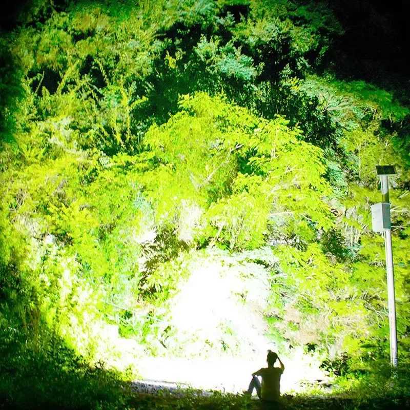 980000000LM High Power LED Headlamp Head Flashlight Long Shot 6000M 18650 Fishing Hunting Work Head Torch Rechargeable Headlight H260307