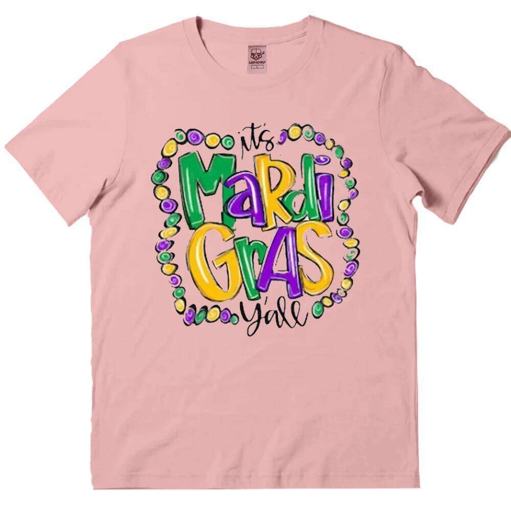 It's Y'all - Adult Mardi Gras New Orleans Tees Graphic T Shirt NOLA Clothes- Fat Tuesday Tops XJ260306 XJ260306