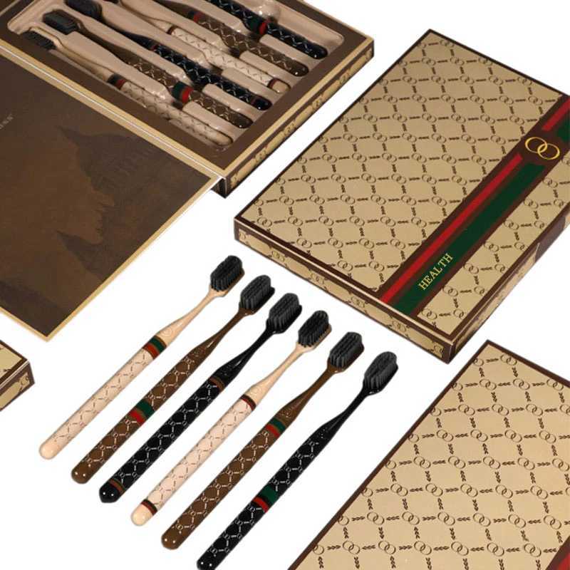 This 6-piece soft-bristled toothbrush set is ideal for daily home and travel oral cleaning.T260307