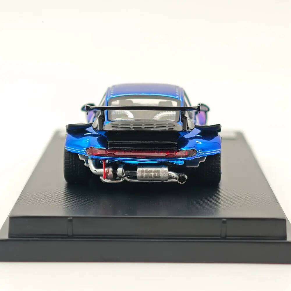 STREET WARRIOR SW 1/64 for 993 RWB Gradient Chrome Purple Diecast Models Car Toy Limited 499 Collection Auto Gift Z260306
