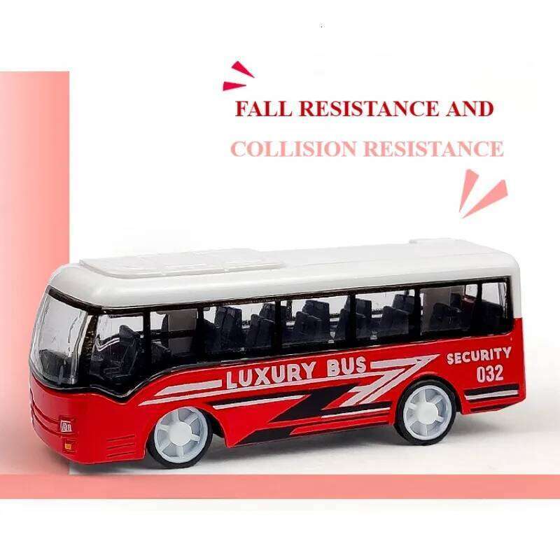 Children's Alloy Anti-Collision Car School Bus City Traffic Decoration Model Airport Metal Pull-Out Boy Holiday Education Toys Z260307