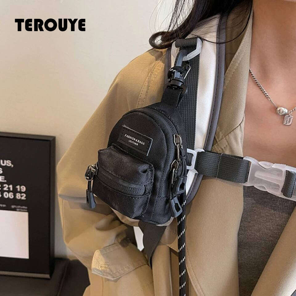 Fashionable Korean-Style Outdoor Exquisite Ladies' Single-Shoulder Bag Travel Headphones Storage Coin Purse 1 Set TEROUYE