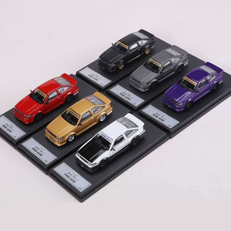 DCT 1:64 RWB AE86 Corolla Levin GT-Apex Alloy Model Car Z260306