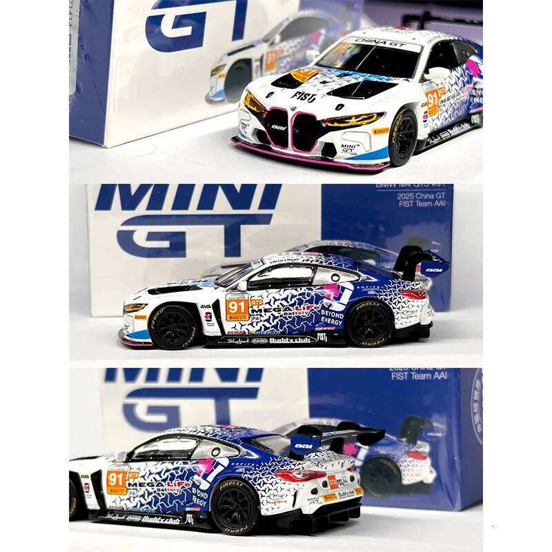 In Stock Minigt 1108# 1:64 M4 Gt3 No. 91 Limited Edition Realistic Alloy Miniaturized Die-Cast Car Model Custom Children'S Gifts Z260306