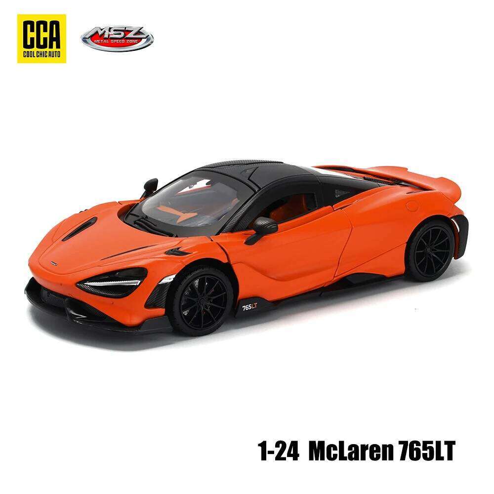 CCA MSZ 1: 24 McLaren 765LT Original Box Alloy Craft Decoration Collection Toy Tools Gift Die Casting Car Model Z260306
