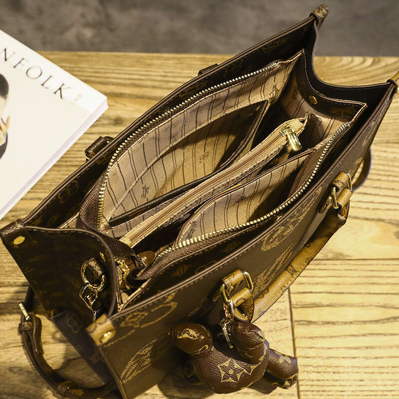 Guangzhou Luxury Handbag 2025 New High-end Vintage Floral Tote Women's Large Capacity Shoulder Bag