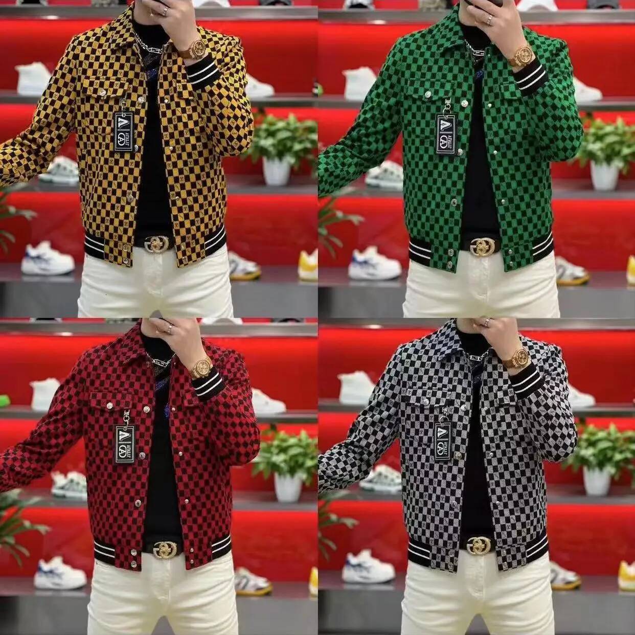 High-end autumn and winter hot-selling stylish outerwear, new casual light luxury jacket, trendy men's outerwear