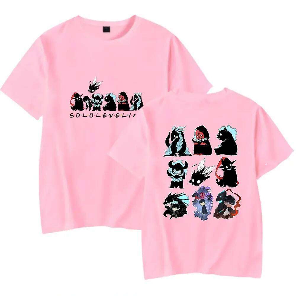 Solo Leveling Tee Merch T-shirts Cosplay Women Men Fashion Casual Crewneck Short Sleeve Streetwear T-shirt Gift Clothing New XJ260306 XJ260306