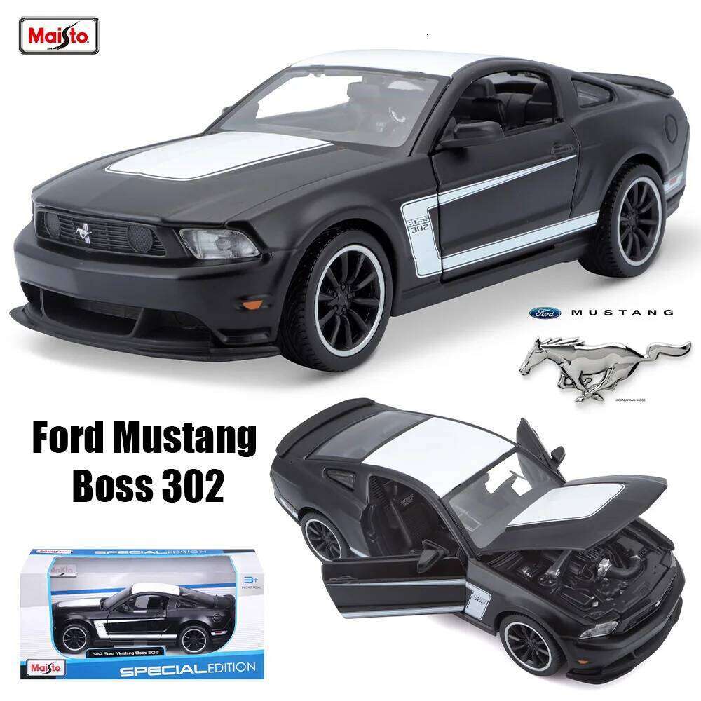 Maisto 1:24 Ford Mustang Boss 302 Series simulation alloy car model crafts decoration collection toy gift Z260307
