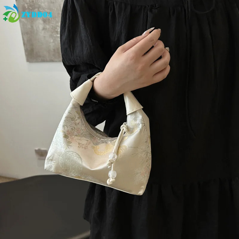 1PCS Chinese Style Fine Embroidery Ladies Handbags Crossbody Daily Party Tote Handbag Travel Makeup Bag For Women 260307