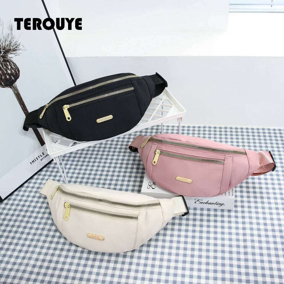 Women Waist Multi-Layer Fanny Pack Phone Essentials During Outdoor Activities Crossbody Purse Sports Chest Bag TEROUYE