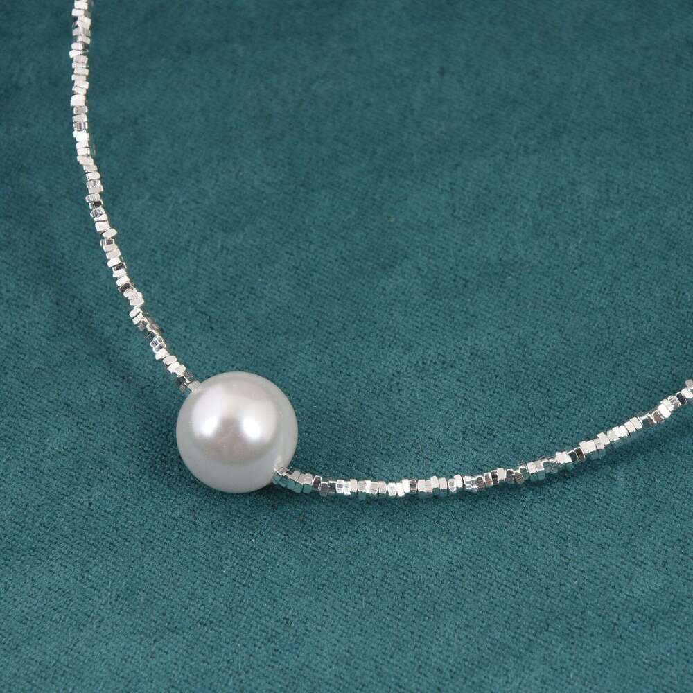 Carefully Selected Valentine's Day Special French-style Silver Pearl Bracelet and Necklace Set S925 Women's Chain, Popular on Xiaohongshu