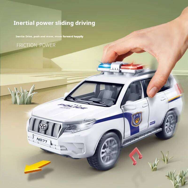 1:32 Scale Models Toys Police Cars Alloy Door Opened Miniature Vehicles Pull Back Car Toy Children's Day Gifts Z260306