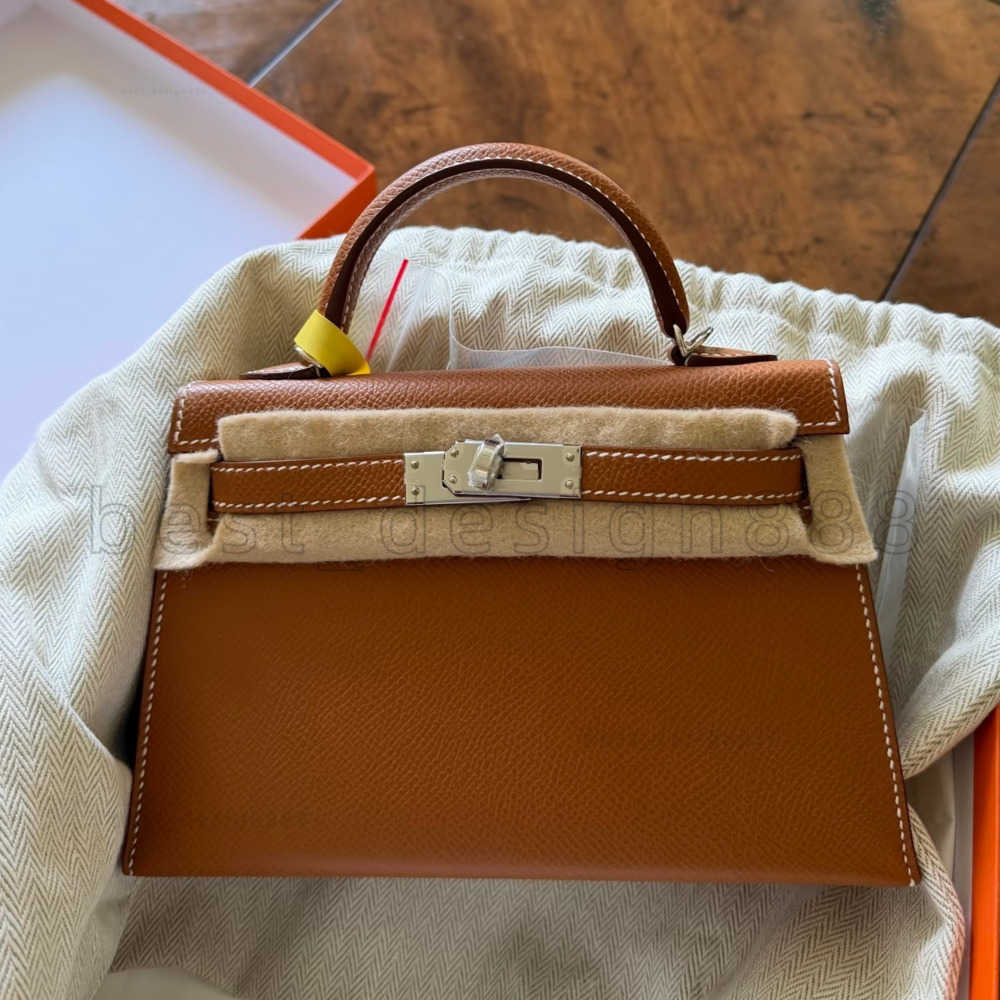 tote bag Second Generation Bag mini 19cm 25cm 28cmDesigner Epsom Handbag Woman Genuine Leather Gold silver buckle Shoulder Bag Female Purse Lady Tote Bag fashion bag