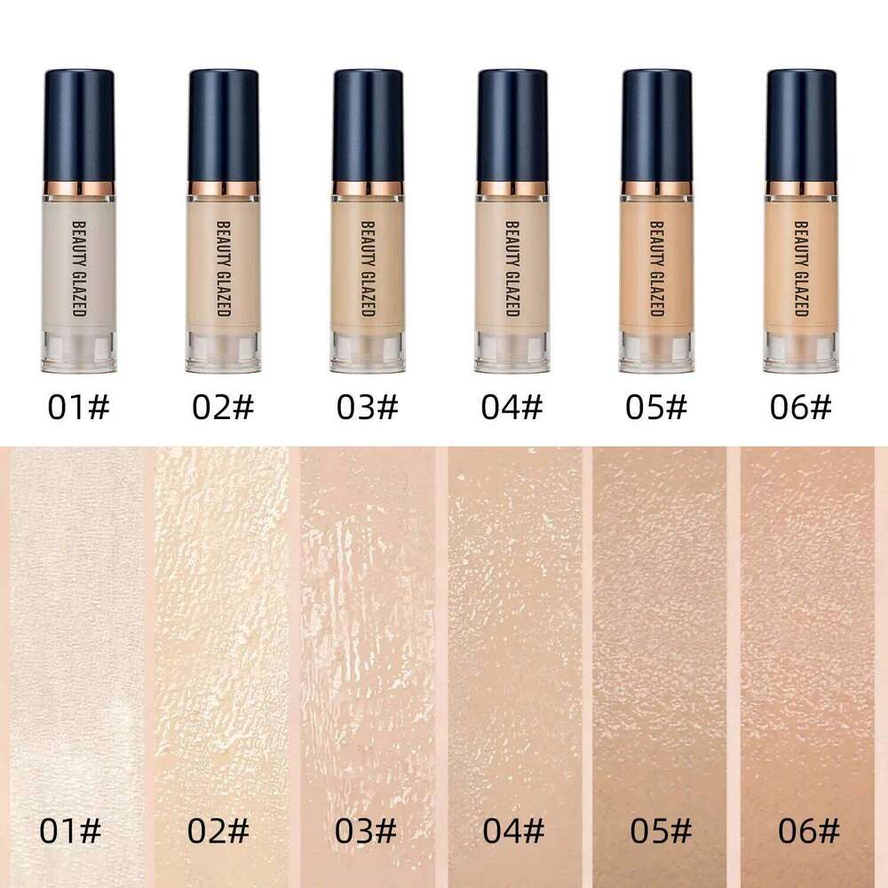 6 Color Face Waterproof Long Wear Oil Control Concealer Liquid Foundation Beauty Makeup Cosmetic 26L0306