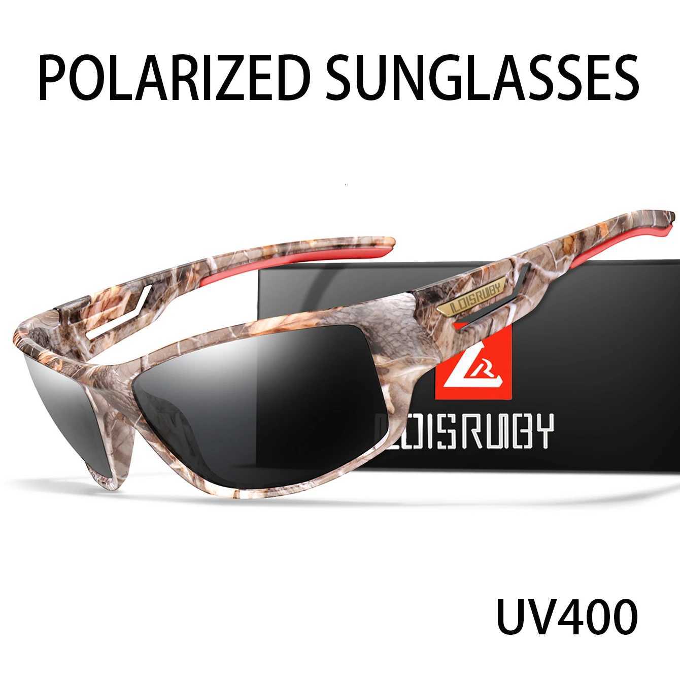 LOISRUBY Men and Womens Camouflage Polarized Cycling Sunglasses Outdoor Sports Driving Fishing Running Glasses S260304