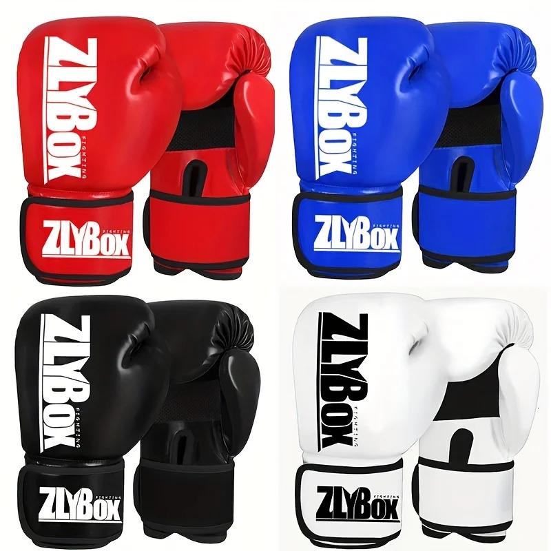 Men Women 6Oz10Oz Boxing Gloves Muay Thai Profession Kickboxing Sandbag Mma Sanda Training 260228