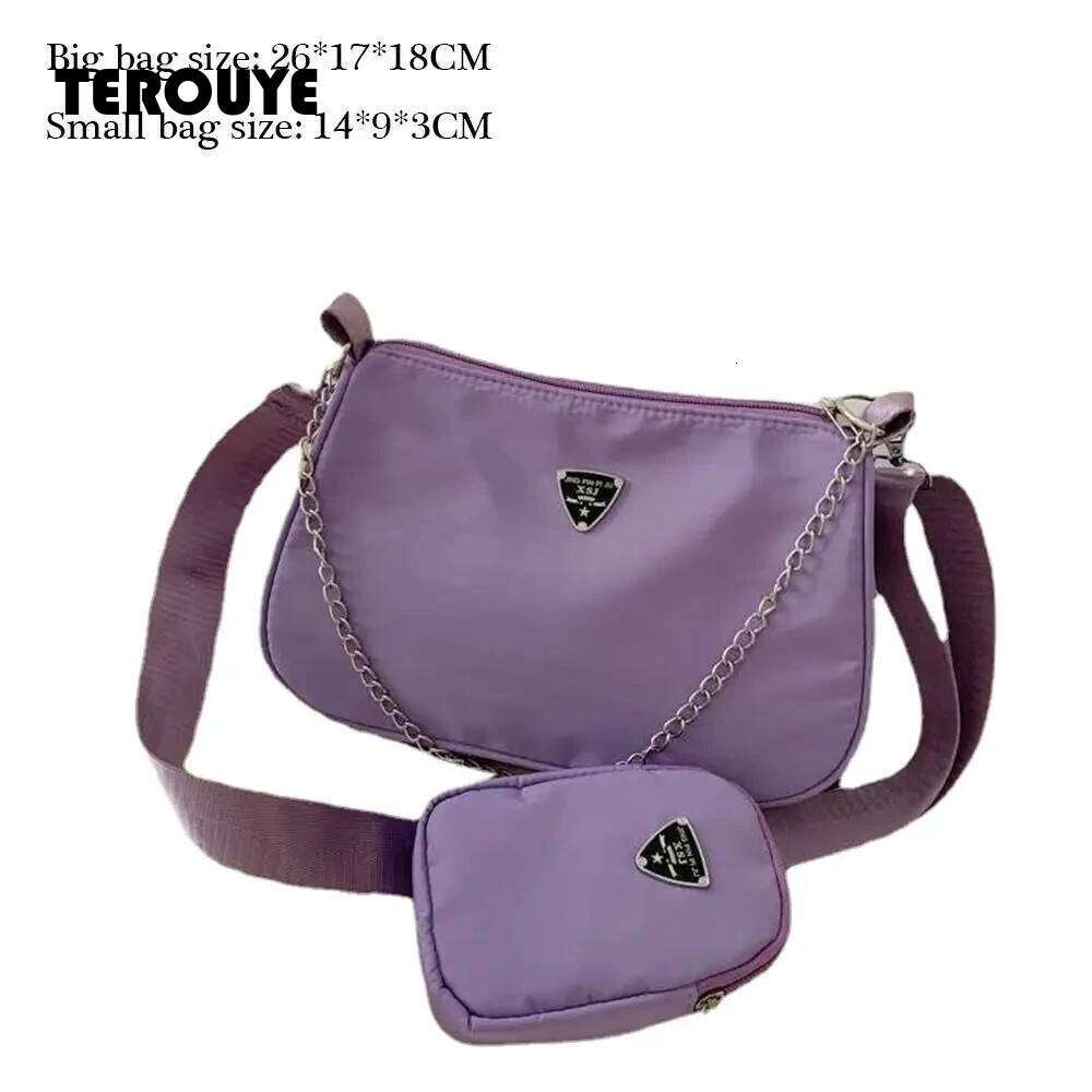 Nylon Crossbody For Women Fashion Portable Casual Underarm Students Cross Body Bag TEROUYE