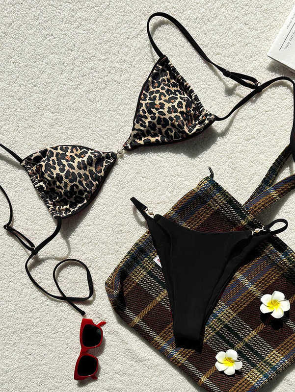 Women's Swimwear New Fashion Lace-Up Swimsuit for Women Beach Sexy Bikini Hot Spring Swimwear Bikini