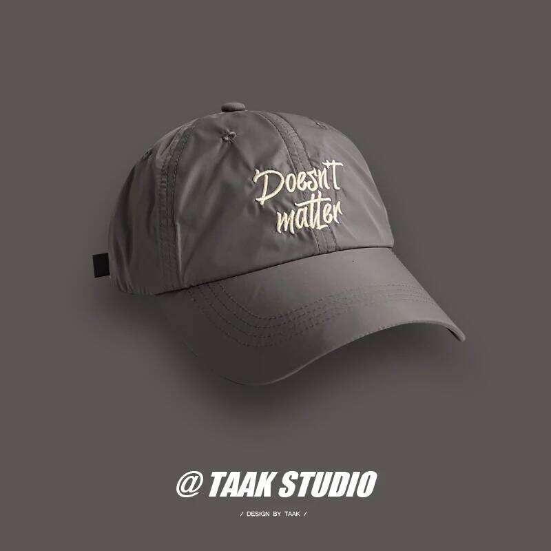 Lightweight Waterproof Soft Top Quick-Drying Baseball Female Summer Sun-Proof Sun Hat Peaked Cap Y260304