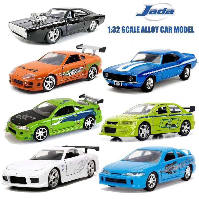 Jada 1:32 Fast&Furious Alloy Car,Mitsubishi Lancer TOYATO Super Nissan Skyline GTR Jetta RX-7 Collection Gift Toys for Kids Z260306
