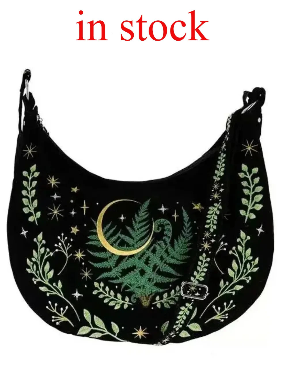 Botanical Embroidery Bags for Woman Underarm Shoulder Bag Y2k Bolsosmujer Creative Sac Femme Bolsas Harajuku Gothic Bolsa 260307