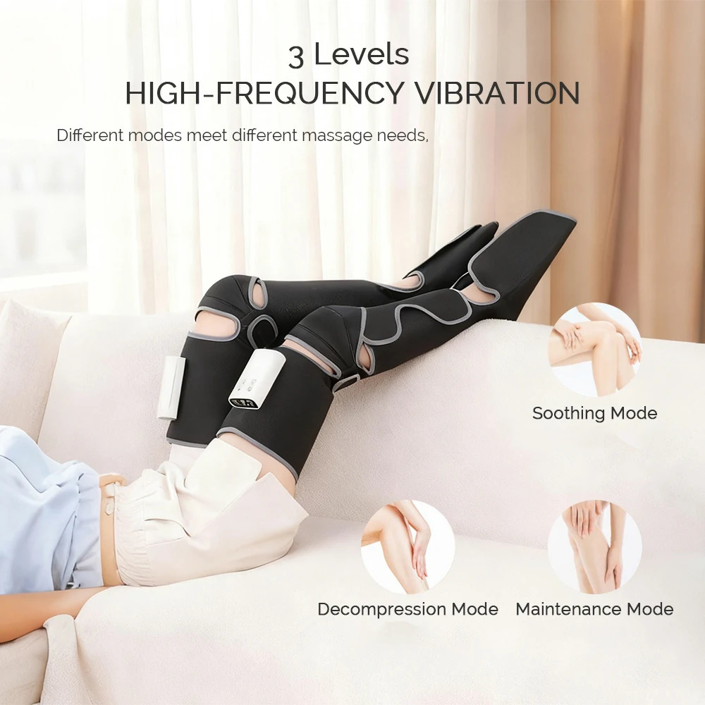 Electric leg massager 360Foot air pressure 3 gear vibration massage Deep Relaxation Calf Foot Walk Without Restrictions 260304